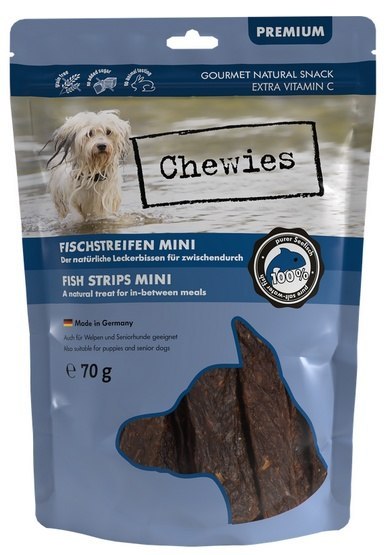 Chewies Fish Strips Mini Ryby morskie 70g Chewies Fish Strips Mini Ryby morskie 70g