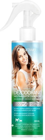 Eurowet Dezodorant Neutralizator zapachów 200ml Eurowet Dezodorant Neutralizator zapachów 200ml